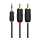 Kabel i złączka TECHLINK Kabel Audio HAMA Jack 3,5 mm - 2x RCA Techlink 103023 #